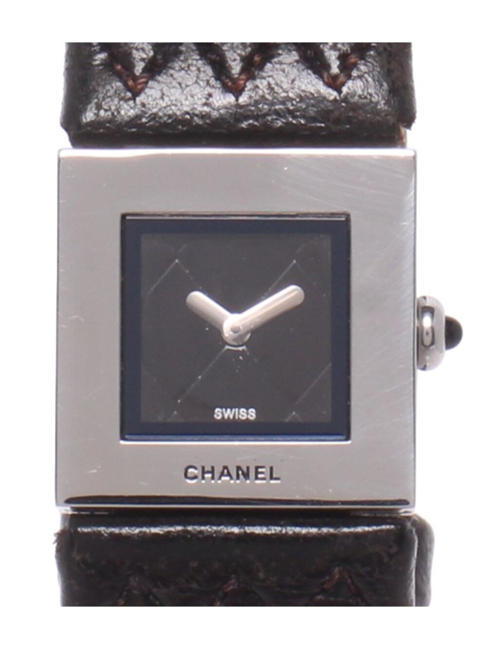 Chanel Watch Quilted Quartz Black